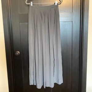 Gray flowy skirt